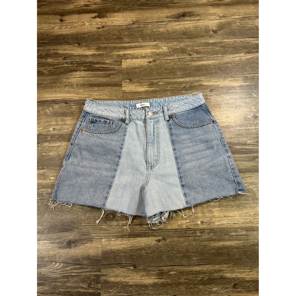 Forever 21 Vintage Style Patchwork Denim Cutoff Shorts | Boho Festival Mini Y2K